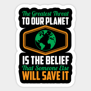 Nature Protection Climate Change Fidays For Future Demonstration Quote Sticker